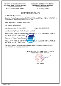 GIẤY CHỨNG NHẬN ABC