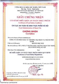GIẤY CHỨNG NHẬN BCD
